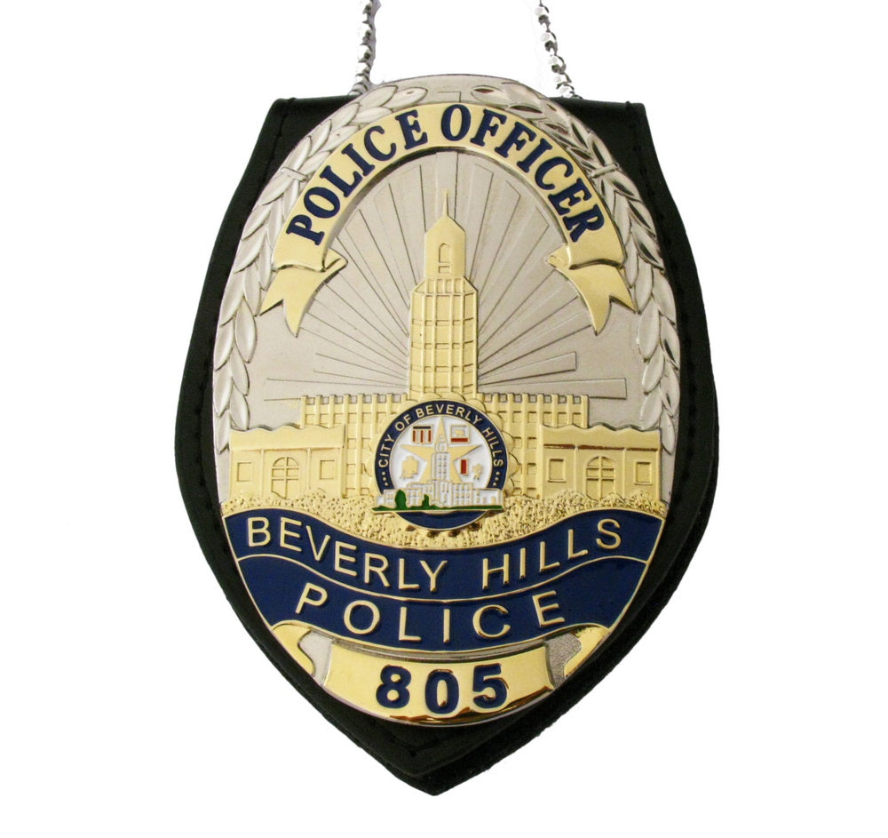 BHPD Beverly Hills Pegawai Pegawai Badge Replica Props dengan No.805
